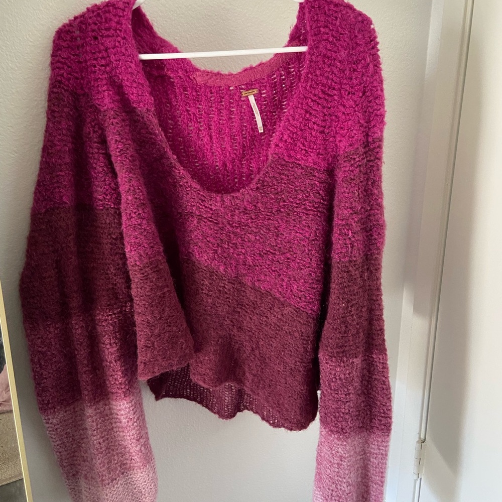 APRIL FLASH SALE: Free People Pink Ombre Sweater